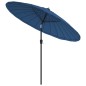 vidaXL Sombrilla de jardín con palo de aluminio azul azure 270 cm vidaXL Sombrilla de jardín con palo de aluminio azul azure 270 cm