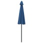 vidaXL Sombrilla de jardín con palo de aluminio azul azure 270 cm vidaXL Sombrilla de jardín con palo de aluminio azul azure 270 cm