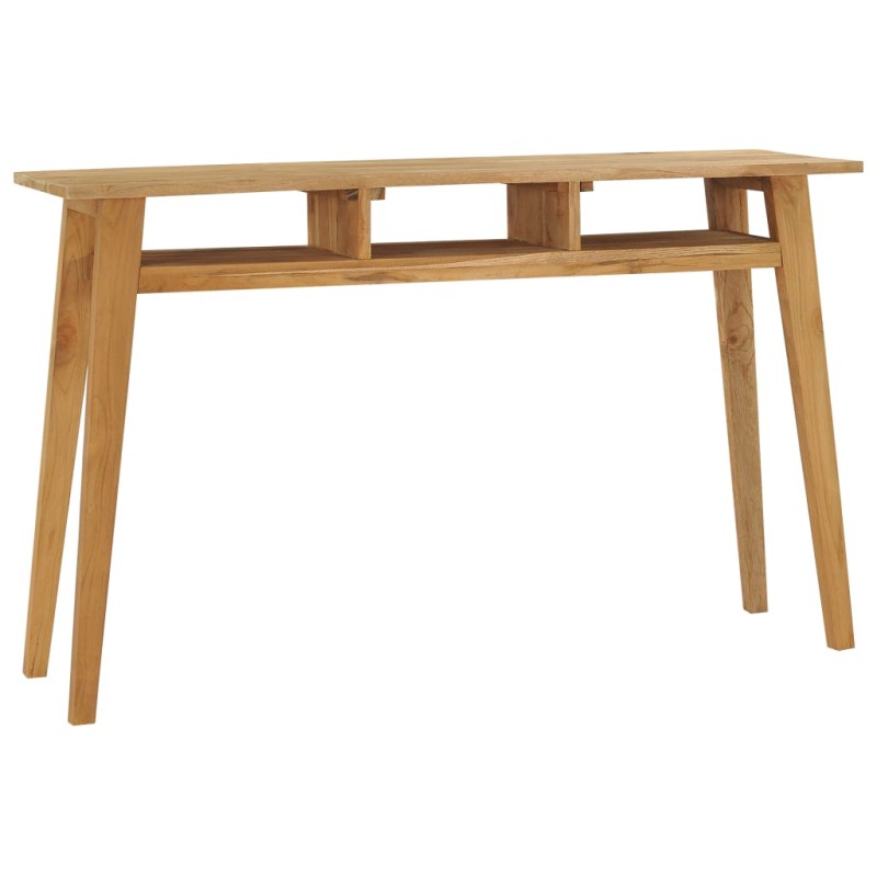 vidaXL Mesa consola de madera de teca maciza 120x35x75 cm vidaXL Mesa consola de madera de teca maciza 120x35x75 cm