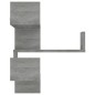 vidaXL Estantería de esquina de pared gris Sonoma 40x40x50 cm vidaXL Estantería de esquina de pared gris Sonoma 40x40x50 cm