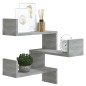 vidaXL Estantería de esquina de pared gris Sonoma 40x40x50 cm vidaXL Estantería de esquina de pared gris Sonoma 40x40x50 cm
