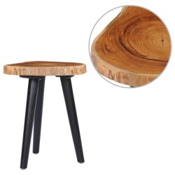 vidaXL Mesa de centro de madera de teca maciza 40x45 cm