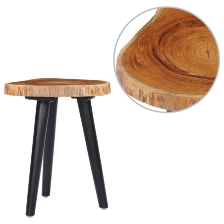 vidaXL Mesa de centro de madera de teca maciza 40x45 cm