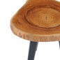 vidaXL Mesa de centro de madera de teca maciza 40x45 cm vidaXL Mesa de centro de madera de teca maciza 40x45 cm