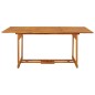 vidaXL Mesa de comedor jardín 180x90x75 cm madera maciza de acacia 