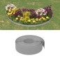 vidaXL Borduras de jardín 5 uds polietileno gris 10 m 15 cm vidaXL Borduras de jardín 5 uds polietileno gris 10 m 15 cm