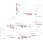 vidaXL Estantes de pared 3 unidades madera contrachapada gris Sonoma vidaXL Estantes de pared 3 unidades madera contrachapada gris Sonoma