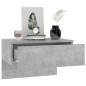 vidaXL Mesita de noche de pared color gris hormigón vidaXL Mesita de noche de pared color gris hormigón