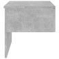 vidaXL Mesita de noche de pared color gris hormigón vidaXL Mesita de noche de pared color gris hormigón