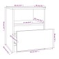 vidaXL Mesita de noche madera de ingeniería gris Sonoma 40x40x50 cm vidaXL Mesita de noche madera de ingeniería gris Sonoma 40x40x50 cm