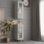 vidaXL Armario de pared colgante gris hormigón 34,5x34x90 cm vidaXL Armario de pared colgante gris hormigón 34,5x34x90 cm