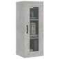 vidaXL Armario de pared colgante gris hormigón 34,5x34x90 cm vidaXL Armario de pared colgante gris hormigón 34,5x34x90 cm
