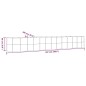 vidaXL Jardinera arriate acero recubrimiento polvo plata 507x100x68 cm vidaXL Jardinera arriate acero recubrimiento polvo plata 507x100x68 cm
