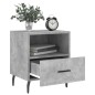 vidaXL Mesita noche 2 uds madera ingeniería gris hormigón 40x35x47,5cm vidaXL Mesita noche 2 uds madera ingeniería gris hormigón 40x35x47,5cm