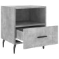vidaXL Mesita noche 2 uds madera ingeniería gris hormigón 40x35x47,5cm vidaXL Mesita noche 2 uds madera ingeniería gris hormigón 40x35x47,5cm