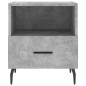 vidaXL Mesita noche 2 uds madera ingeniería gris hormigón 40x35x47,5cm vidaXL Mesita noche 2 uds madera ingeniería gris hormigón 40x35x47,5cm