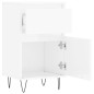 vidaXL Aparadores 2 uds madera de ingeniería blanco brillo 40x35x70 cm vidaXL Aparadores 2 uds madera de ingeniería blanco brillo 40x35x70 cm