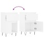 vidaXL Aparadores 2 uds madera de ingeniería blanco brillo 40x35x70 cm vidaXL Aparadores 2 uds madera de ingeniería blanco brillo 40x35x70 cm