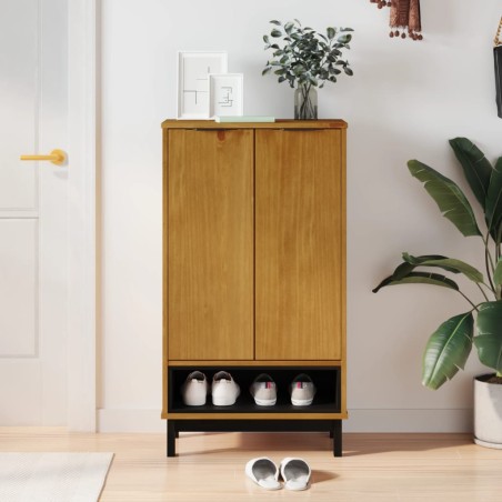 vidaXL Zapatero FLAM madera maciza de pino 59,5x35x107 cm