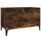 vidaXL Mueble discos madera contrachapada roble ahumado 74,5x38x48 cm vidaXL Mueble discos madera contrachapada roble ahumado 74,5x38x48 cm