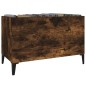 vidaXL Mueble discos madera contrachapada roble ahumado 74,5x38x48 cm vidaXL Mueble discos madera contrachapada roble ahumado 74,5x38x48 cm