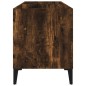vidaXL Mueble discos madera contrachapada roble ahumado 74,5x38x48 cm vidaXL Mueble discos madera contrachapada roble ahumado 74,5x38x48 cm