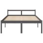 vidaXL Cama para personas mayores madera maciza pino gris 120x200 cm vidaXL Cama para personas mayores madera maciza pino gris 120x200 cm
