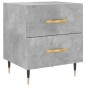 vidaXL Mesita noche 2 uds madera ingeniería gris hormigón 40x35x47,5cm vidaXL Mesita noche 2 uds madera ingeniería gris hormigón 40x35x47,5cm