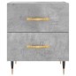 vidaXL Mesita noche 2 uds madera ingeniería gris hormigón 40x35x47,5cm vidaXL Mesita noche 2 uds madera ingeniería gris hormigón 40x35x47,5cm