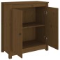 vidaXL Aparador de madera maciza de pino marrón miel 70x35x80 cm vidaXL Aparador de madera maciza de pino marrón miel 70x35x80 cm
