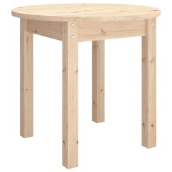 vidaXL Mesa de centro de madera maciza de pino Ø 45x40 cm