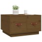 vidaXL Mesa de centro madera maciza de pino marrón miel 60x53x35 cm vidaXL Mesa de centro madera maciza de pino marrón miel 60x53x35 cm
