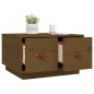 vidaXL Mesa de centro madera maciza de pino marrón miel 60x53x35 cm vidaXL Mesa de centro madera maciza de pino marrón miel 60x53x35 cm