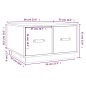 vidaXL Mesa de centro madera maciza de pino marrón miel 60x53x35 cm vidaXL Mesa de centro madera maciza de pino marrón miel 60x53x35 cm