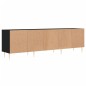 vidaXL Mueble de TV madera contrachapada negro 150x30x44,5 cm vidaXL Mueble de TV madera contrachapada negro 150x30x44,5 cm