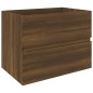 vidaXL Mueble de lavabo madera contrachapada roble marrón 60x38,5x45cm vidaXL Mueble de lavabo madera contrachapada roble marrón 60x38,5x45cm