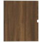 vidaXL Mueble de lavabo madera contrachapada roble marrón 60x38,5x45cm vidaXL Mueble de lavabo madera contrachapada roble marrón 60x38,5x45cm