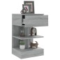 vidaXL Mesitas de noche 2 uds madera gris Sonoma 40x35x65 cm vidaXL Mesitas de noche 2 uds madera gris Sonoma 40x35x65 cm