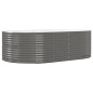 vidaXL Jardinera arriate acero recubrimiento polvo gris 212x140x68 cm vidaXL Jardinera arriate acero recubrimiento polvo gris 212x140x68 cm