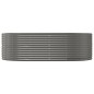 vidaXL Jardinera arriate acero recubrimiento polvo gris 212x140x68 cm vidaXL Jardinera arriate acero recubrimiento polvo gris 212x140x68 cm