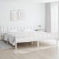 vidaXL Estructura de cama madera maciza blanca 200x200 cm vidaXL Estructura de cama madera maciza blanca 200x200 cm
