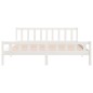 vidaXL Estructura de cama madera maciza blanca 200x200 cm vidaXL Estructura de cama madera maciza blanca 200x200 cm