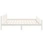 vidaXL Estructura de cama madera maciza blanca 200x200 cm vidaXL Estructura de cama madera maciza blanca 200x200 cm