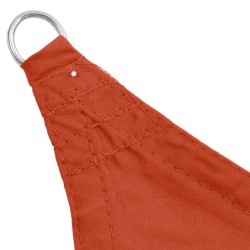 vidaXL Toldo de vela rectangular tela Oxford terracota 2x4 m 