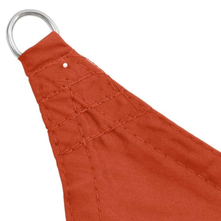 vidaXL Toldo de vela rectangular tela Oxford terracota 2x4 m 