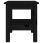 vidaXL Mesa de centro de madera maciza de pino negro 35x35x40 cm vidaXL Mesa de centro de madera maciza de pino negro 35x35x40 cm