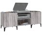 vidaXL Mueble para discos madera contrachapada gris sonoma 121x38x48cm vidaXL Mueble para discos madera contrachapada gris sonoma 121x38x48cm