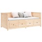 vidaXL Sofá cama madera maciza de pino 90x200 cm vidaXL Sofá cama madera maciza de pino 90x200 cm