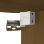 vidaXL Armario de pared madera maciza de pino marrón miel 60x30x35 cm vidaXL Armario de pared madera maciza de pino marrón miel 60x30x35 cm