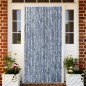 vidaXL Cortina mosquitera de chenilla plateada 100x220 cm 